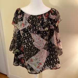Sweet Pea floral blouse